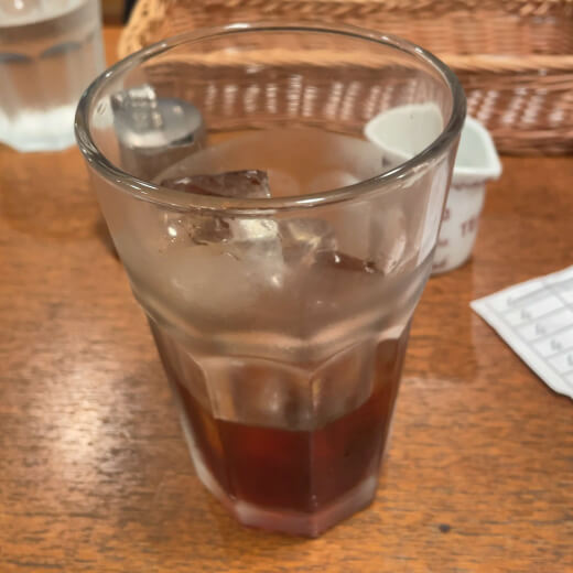 ヤンキィース　食後のアイスコーヒー